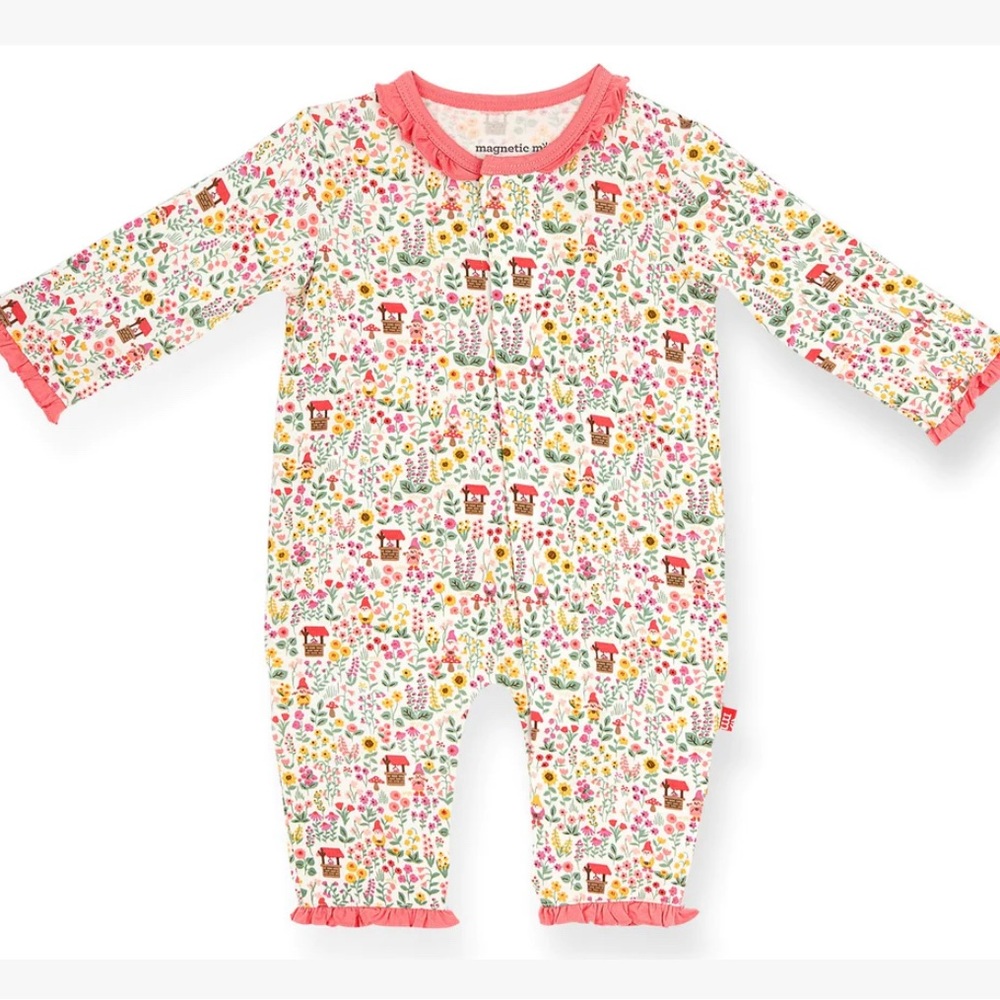 Magentic Me Girl Gnome Modal Coverall 0-3month